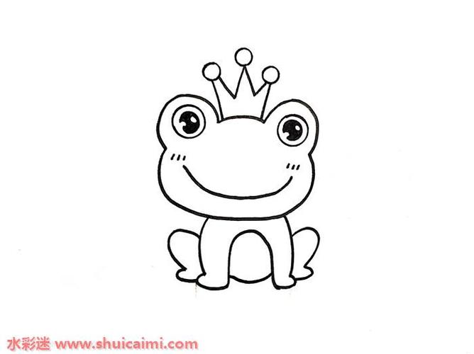 我是小青蛙简笔画（我是快乐小书虫简笔画）(10)