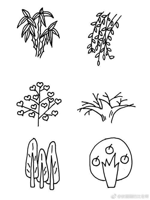 制作植物简笔画（简笔画植物可爱小图案）(2)