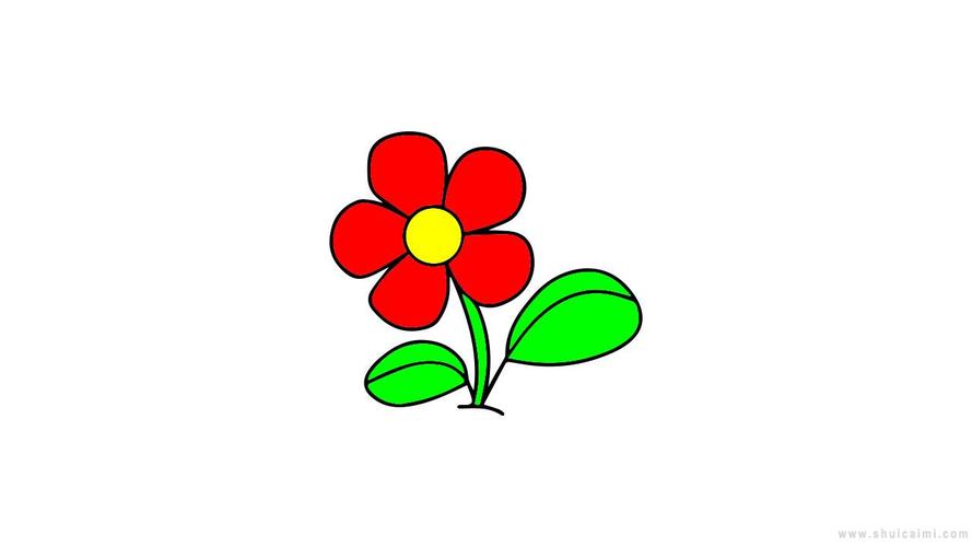 如何画带花朵的简笔画（如何画带花朵的简笔画）(6)