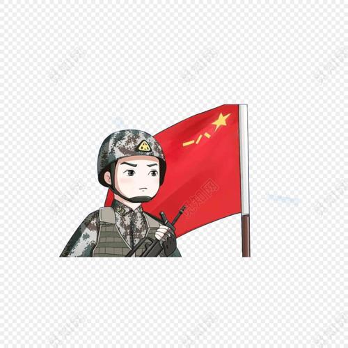 简笔画士兵头像（士兵绘画图纸）