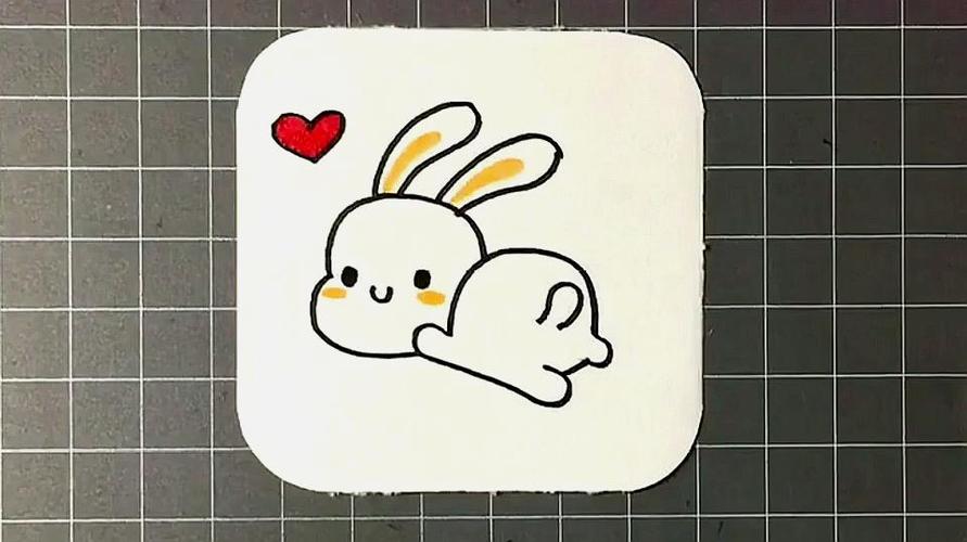 可爱的兔子卡通图片简笔画（兔子简笔画卡通又可爱）(1)