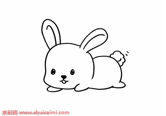 可爱的兔子卡通图片简笔画（兔子简笔画卡通又可爱）(2)