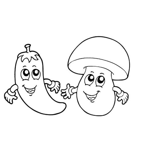 各种蔬菜变成人简笔画（蔬菜卡通人物简笔画）(4)