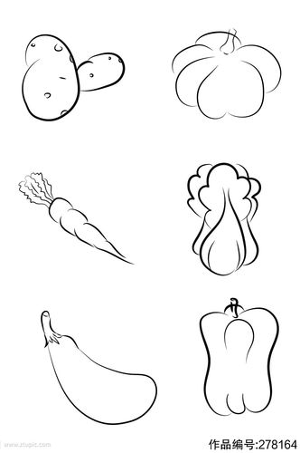 各种蔬菜变成人简笔画（蔬菜卡通人物简笔画）(7)