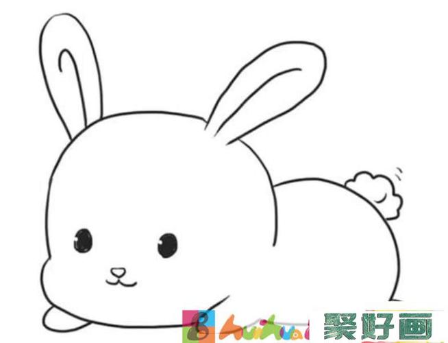 可爱的兔子卡通图片简笔画（兔子简笔画卡通又可爱）(4)