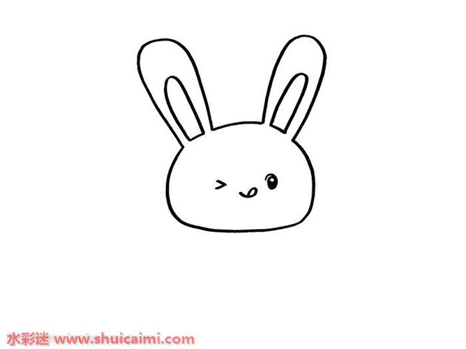 可爱的兔子卡通图片简笔画（兔子简笔画卡通又可爱）(6)