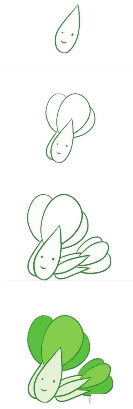 各种蔬菜变成人简笔画（蔬菜卡通人物简笔画）(8)