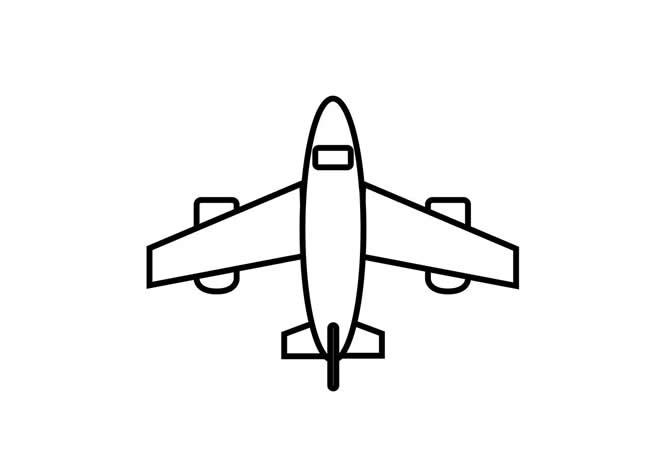 创意设计飞机简笔画好看（飞机简笔画可爱小图案）(7)