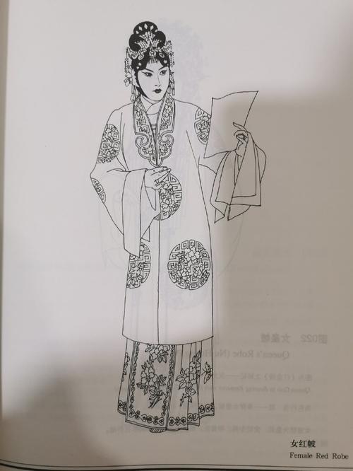 京剧衣服简笔画（京剧戏服图案简笔画）(3)