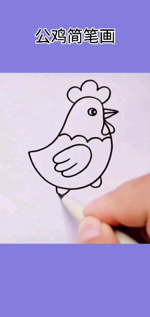 公鸡的公简笔画（所有公鸡的简笔画）(5)