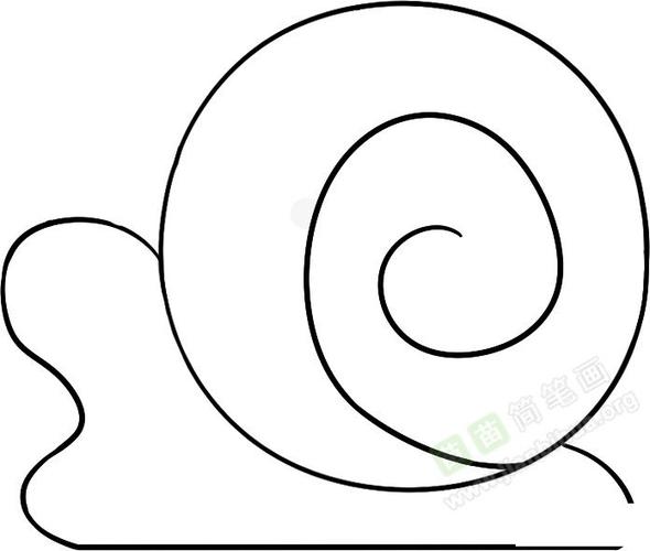 幼儿园小班简笔画涂色蜗牛（幼儿园小班简笔画涂色模板）(10)