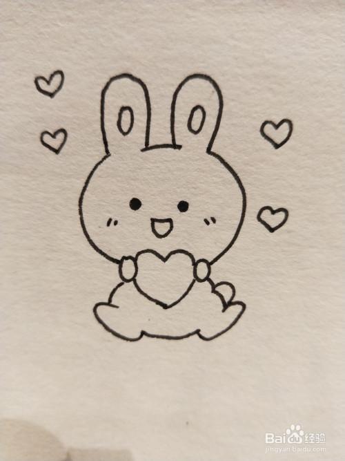兔子简笔画简笔画图片大全（兔子简单好看简笔画图片大全）(5)