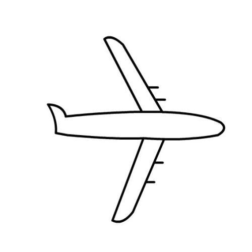 舞蹈小飞机的简笔画（飞机简笔画大班）(1)