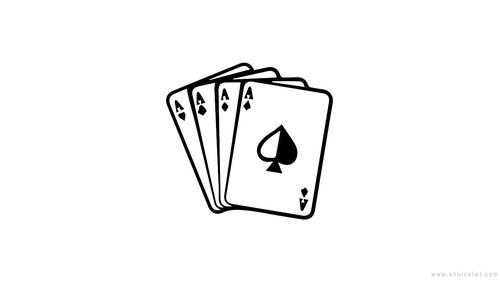 扑克牌的简笔画（扑克牌红心简笔画怎么画）(2)