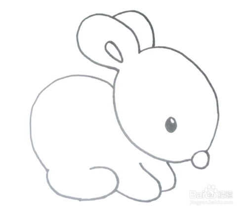 兔子简笔画简笔画图片大全（兔子简单好看简笔画图片大全）(7)