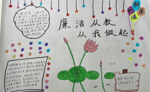 关于廉洁的小学生手抄报（小学生廉洁知识手抄报内容）(4)