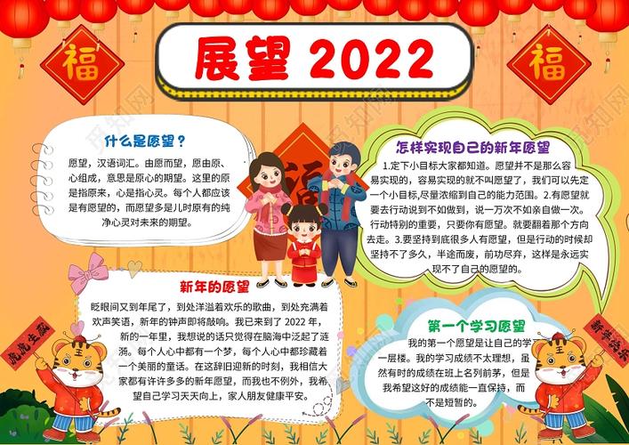 怎么画展望2022手抄报（告别2021迎接2022手抄报怎么画）(9)