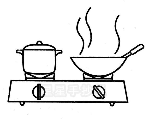 燃气简笔画大全图片（液化气简笔画）(8)