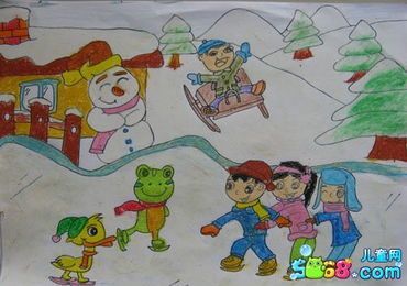 北京的冬天儿童简笔画（冬天的简笔画儿童版竖版）