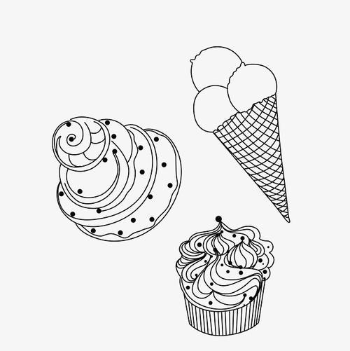 简笔画冰淇淋蛋糕裙（公主蛋糕简笔画图片大全）(2)