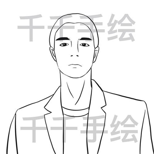 帅哥简笔画大全（帅气男简笔画）(2)