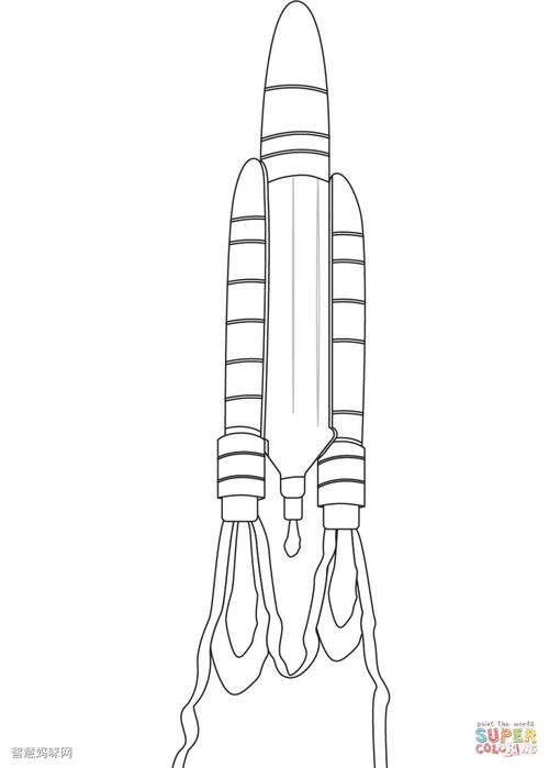 给我找到火箭简笔画图片（火箭简笔画图片带颜色）(10)
