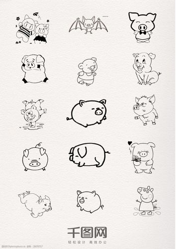 动物线条简笔画（动物复杂简笔画大全）(6)