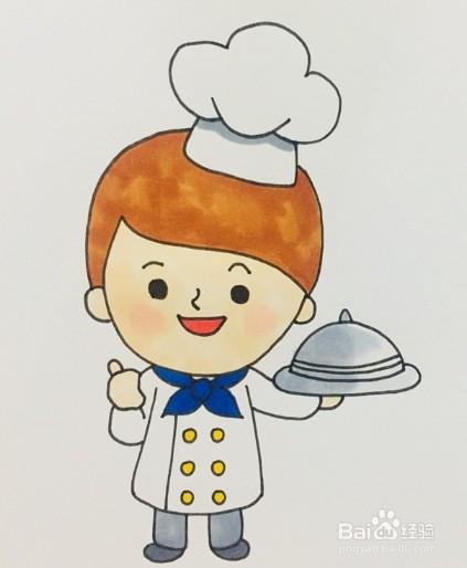 有关厨师的简笔画（厨师简笔画图片大全集）(3)