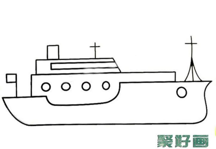 船的简笔画图片（船的简笔画怎么画）(3)