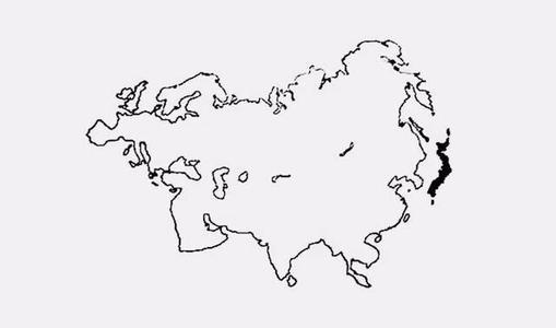 乌克兰简笔画地形图（俄罗斯地图轮廓手绘简图）(2)