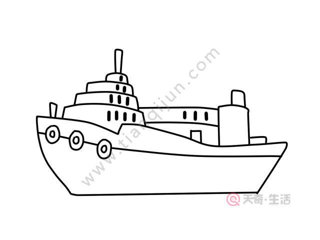 船的简笔画图片（船的简笔画怎么画）(6)
