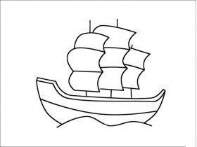 船的简笔画图片（船的简笔画怎么画）(7)