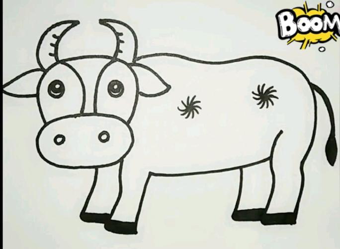 儿童牛的简笔画图片大全（牛怎么画儿童简笔画）