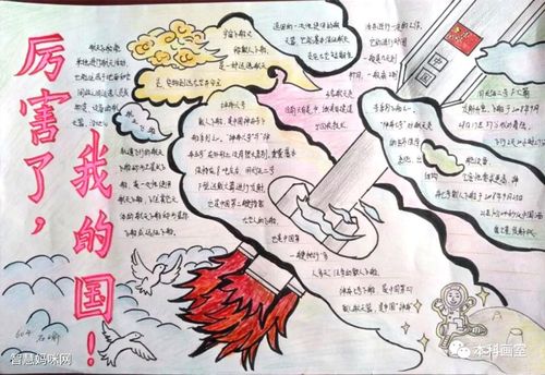 手抄报的爆头的（手抄报一排小旗子）(9)