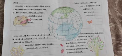 七年级地理手抄报地球仪（初一上册地理手抄报高清）(5)