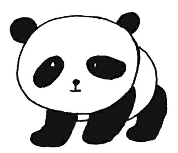 爬树的熊猫简笔画（100个熊猫的简笔画）(2)