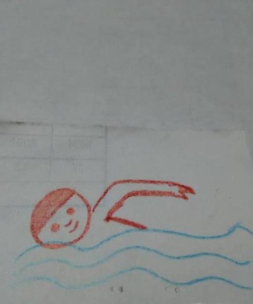 游泳怎么画简笔画（游泳海报的简笔画怎么画）(6)