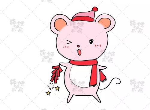 新年手抄报简笔画老鼠（画有老鼠的手抄报）(3)
