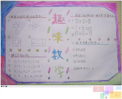 数学的手抄报图形大集合（数学手抄报图形的认识可打印）(9)