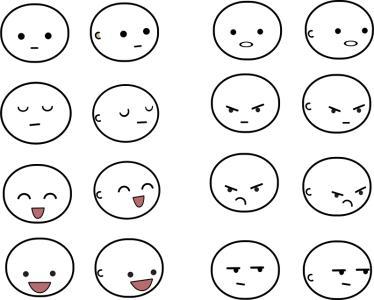 如何画脸部表情简笔画（如何画脸部简笔画）(8)