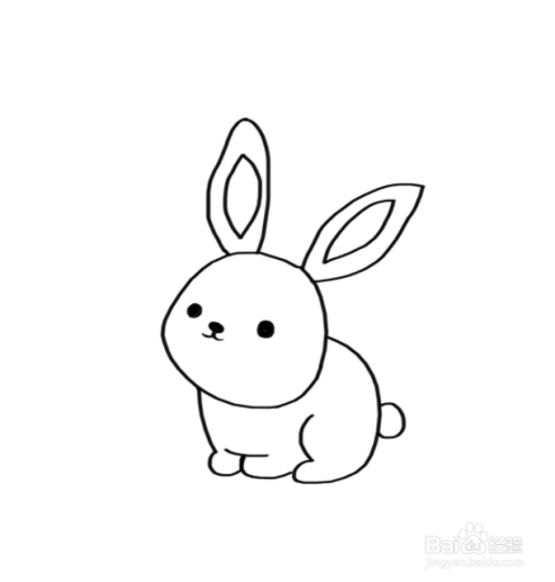 简笔画图可爱的小兔子（可爱小兔子简笔画图解）(9)