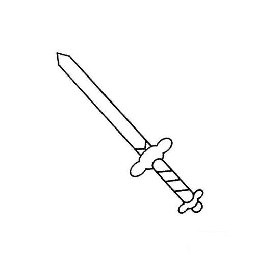 道士武器简笔画（大气武器简笔画）(1)