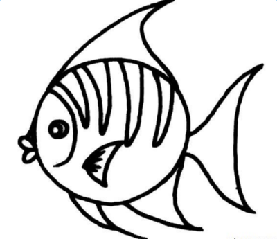 海底世界各种鱼的简笔画法（海底各种鱼简笔画）