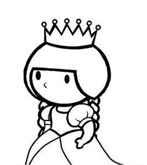 请搜索公主的简笔画（公主的简笔画有色彩的）(5)