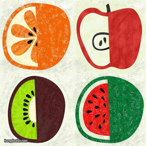 切开水果简笔画（切水果儿童简笔画图片）(7)