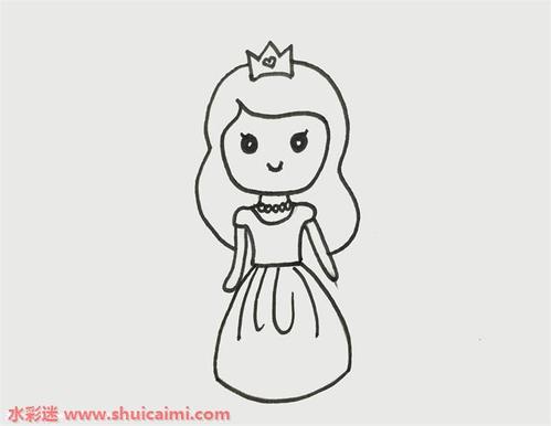 请搜索公主的简笔画（公主的简笔画有色彩的）(8)