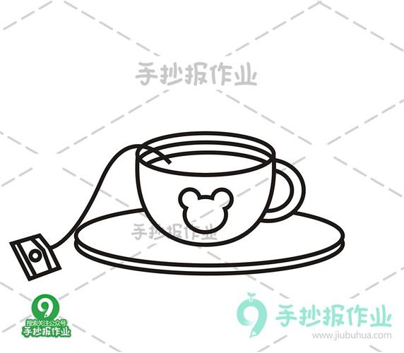 红茶简笔画简笔画（茶水的简笔画大全）(2)