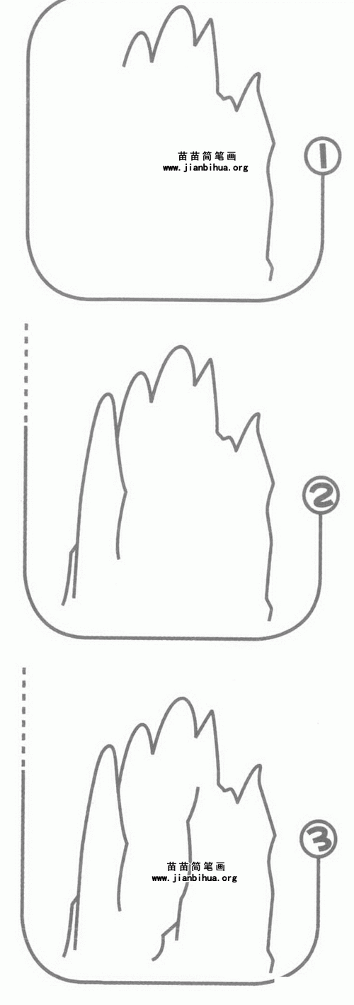 特别高的山简笔画（山简笔画高难度）(7)