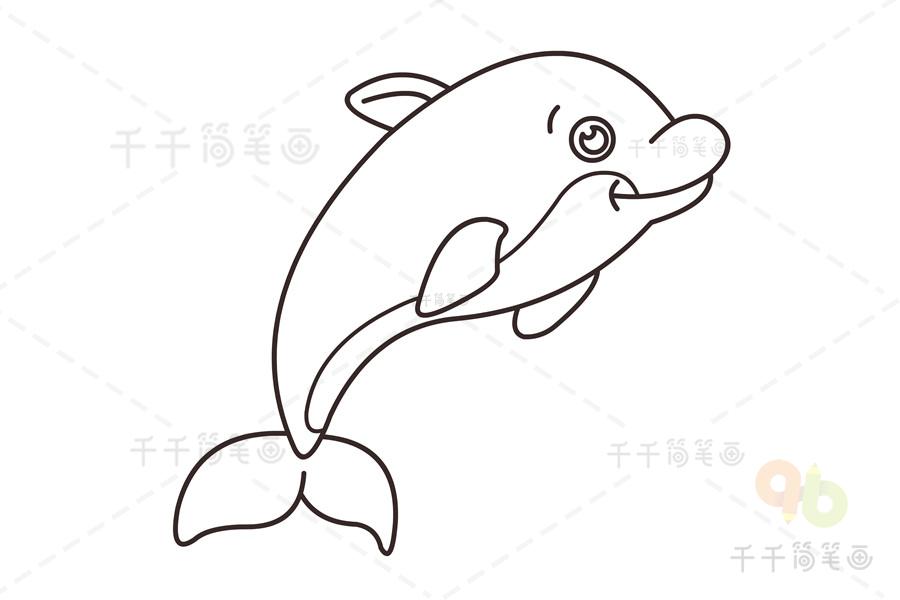 海豚是什么样子的简笔画（大海豚怎么画）