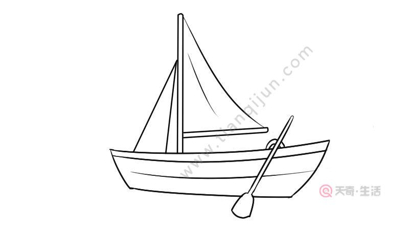 卡通帆船图片简笔画（卡通画帆船图片简笔画）(8)